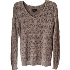 i Jeans by Buffalo Womans Woven Metallic Copper Sweater Size‎ Medium